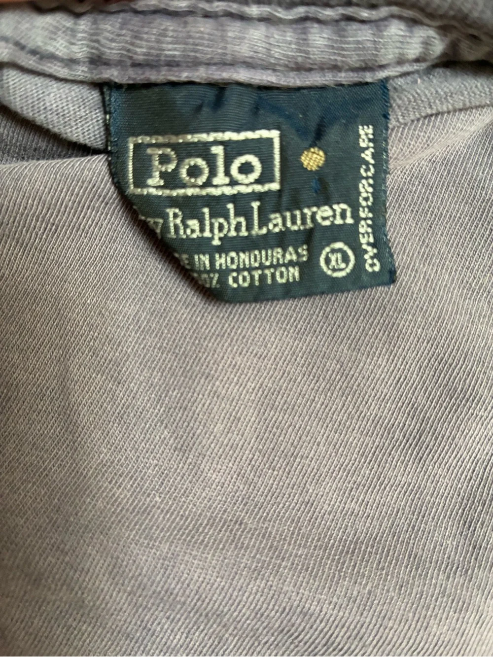 Polo by Ralph Lauren Slate Blue V-Neck Tee with Red Pony